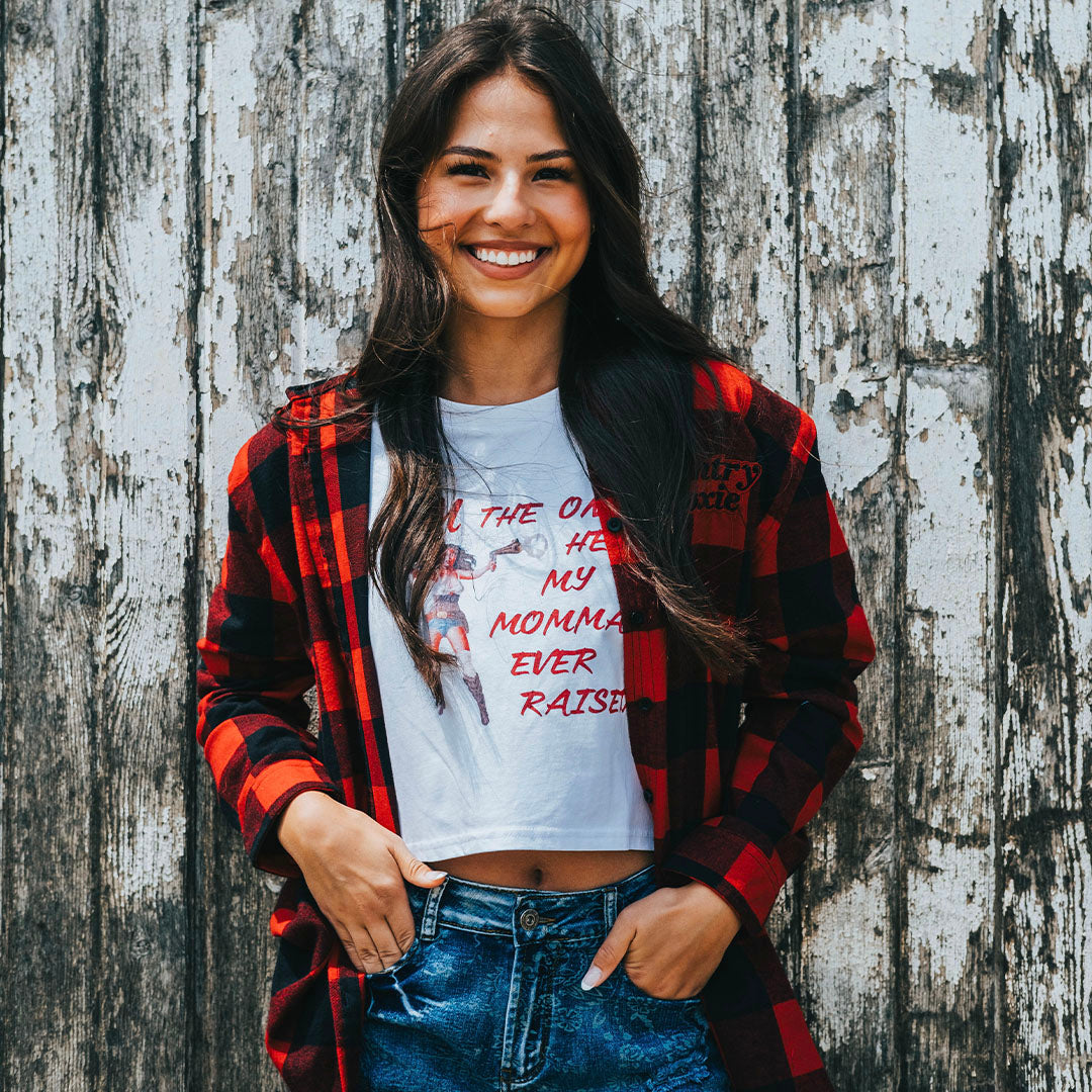 Women's "Rebel Spirit" Cropped T-Shirt