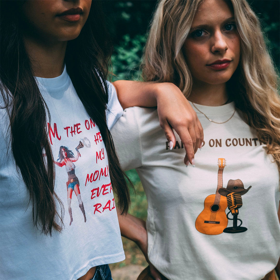 Women's "Rebel Spirit" Cropped T-Shirt