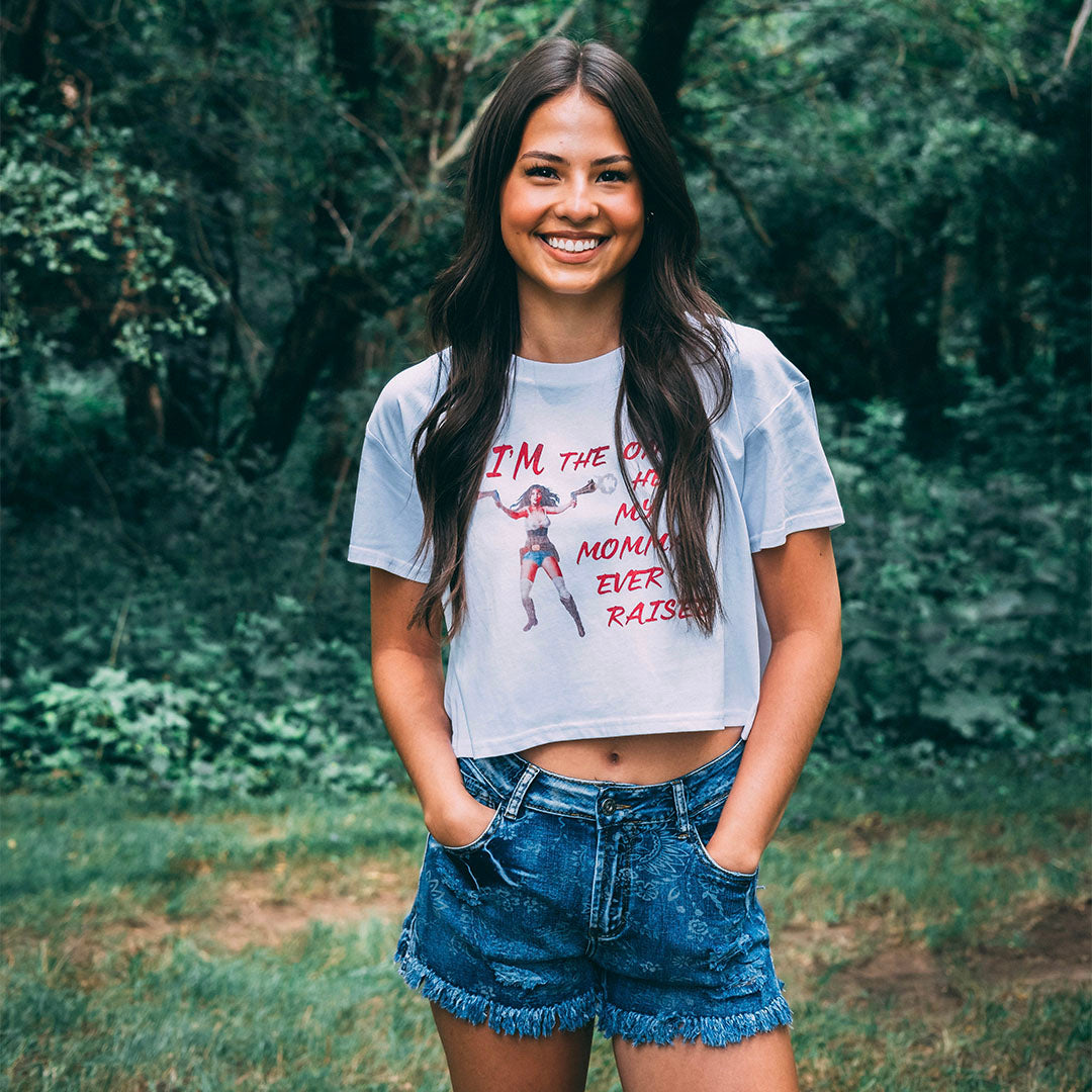 Women's "Rebel Spirit" Cropped T-Shirt