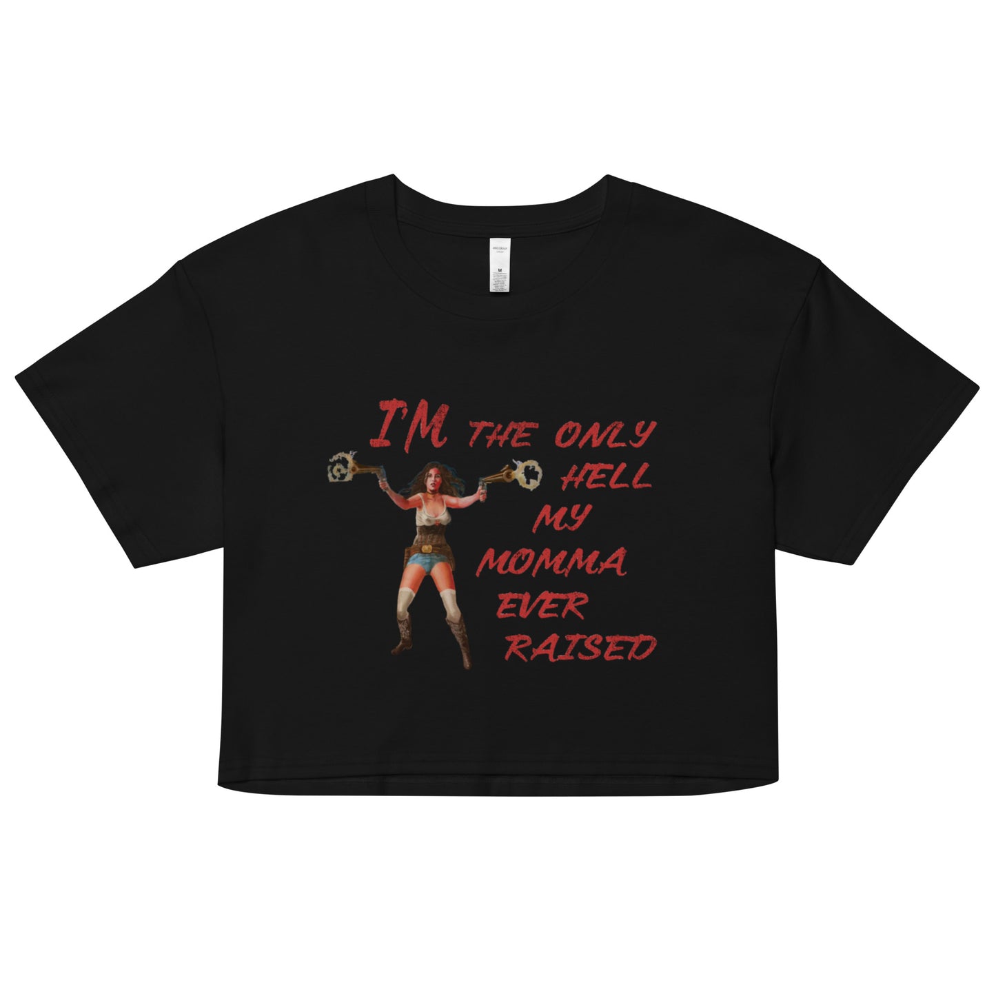 Women's "Rebel Spirit" Cropped T-Shirt