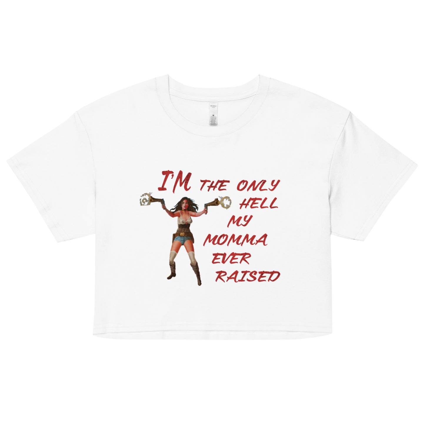 Women's "Rebel Spirit" Cropped T-Shirt